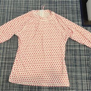 Roller Rabbit Pink Heart Rash Guard